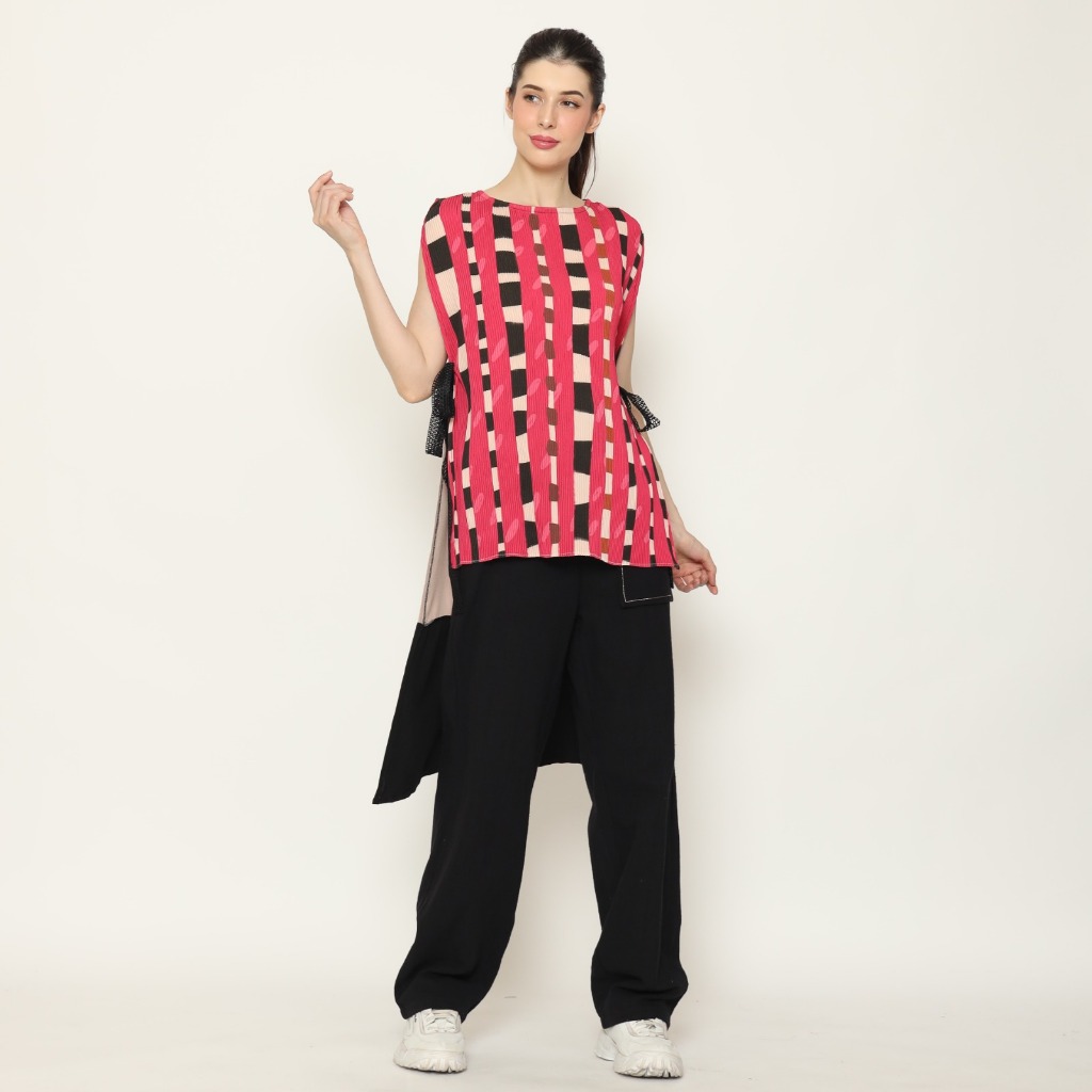 Nona Rona Tawa Tunic Pleated