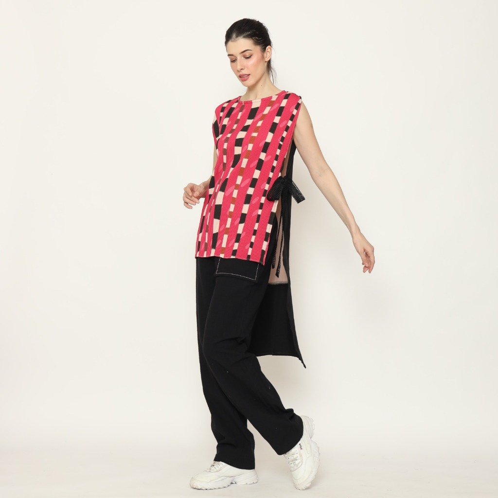 Nona Rona Tawa Tunic Pleated