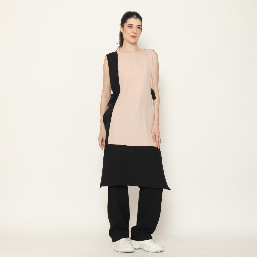 Nona Rona Tawa Tunic Pleated