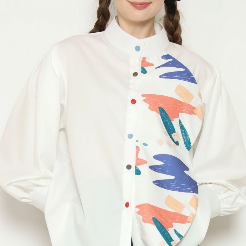 Nona Rona Siera Top White