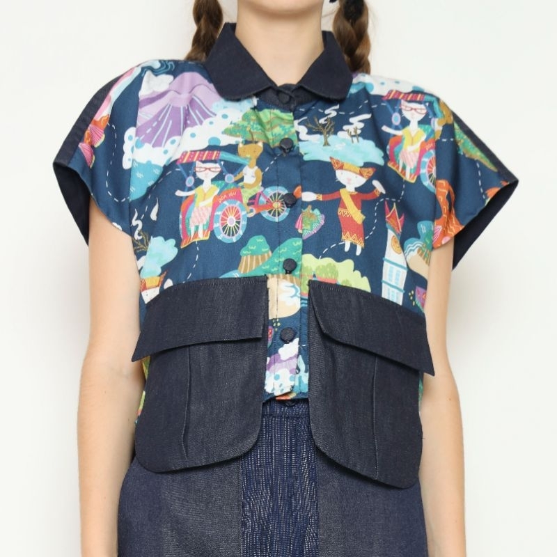 Nona Rona - Ava Shirt-Blouse-Top-Button-up