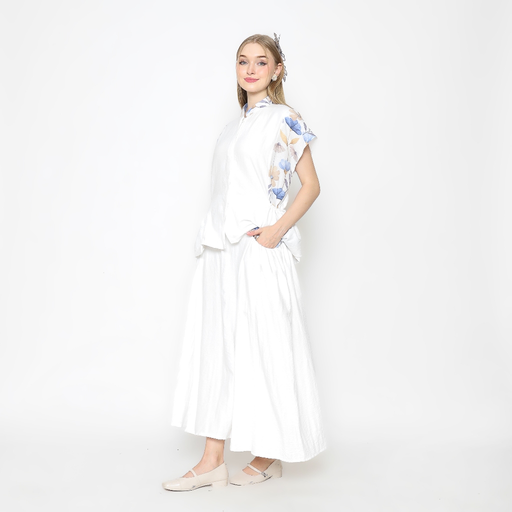 Nona Rona Yama Skirt White
