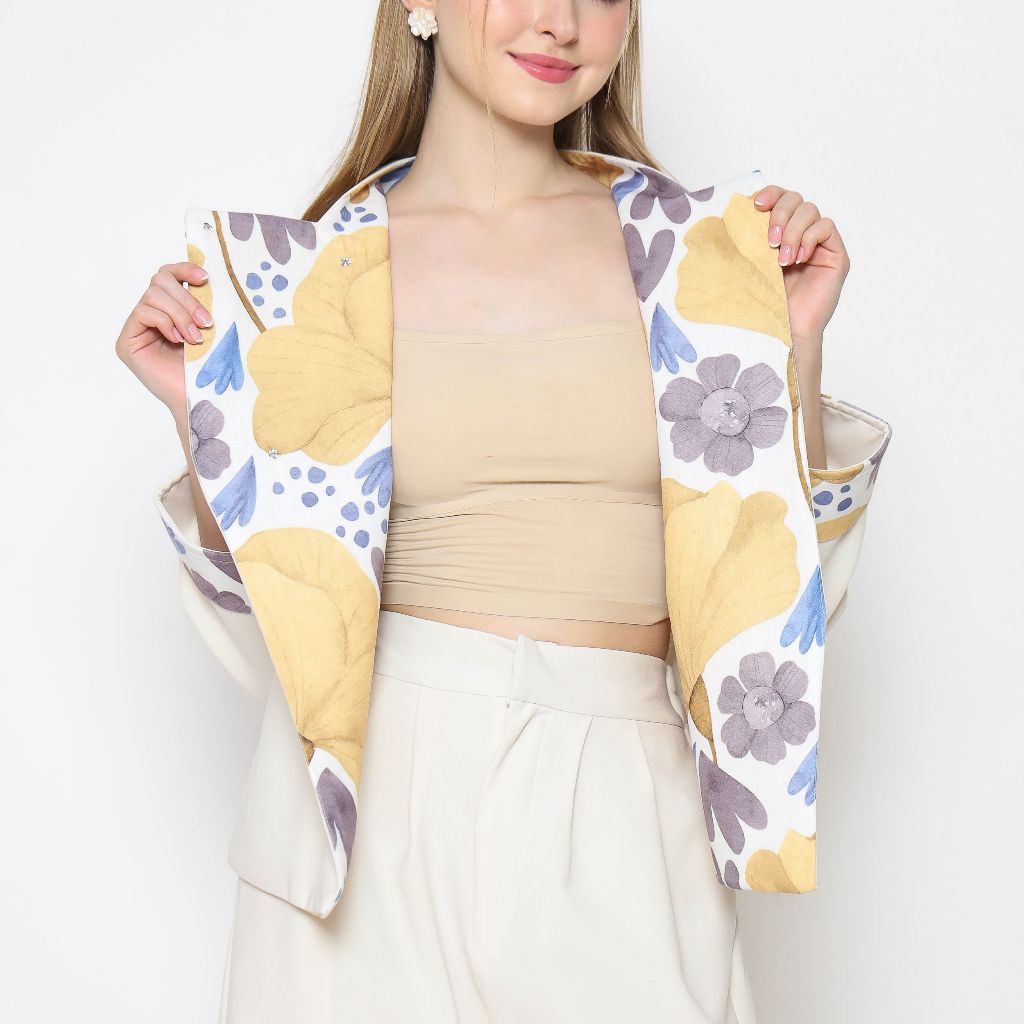 Nona Rona - Ajeng Blouse White