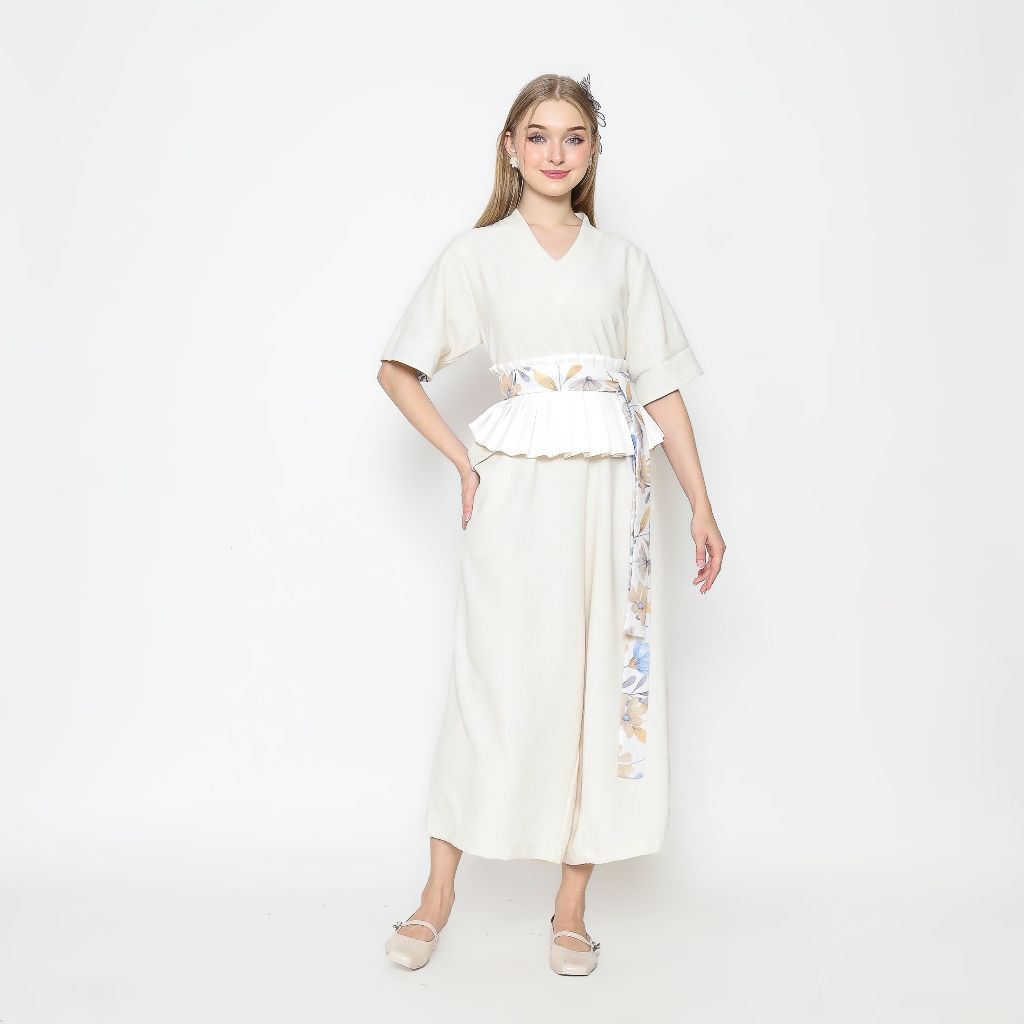 Nona Rona - Myra Jumpsuit White