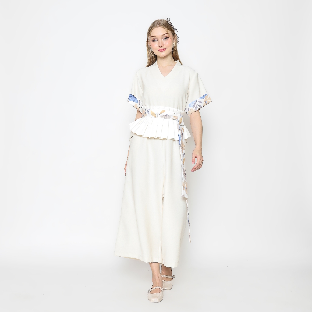 Nona Rona - Myra Jumpsuit White