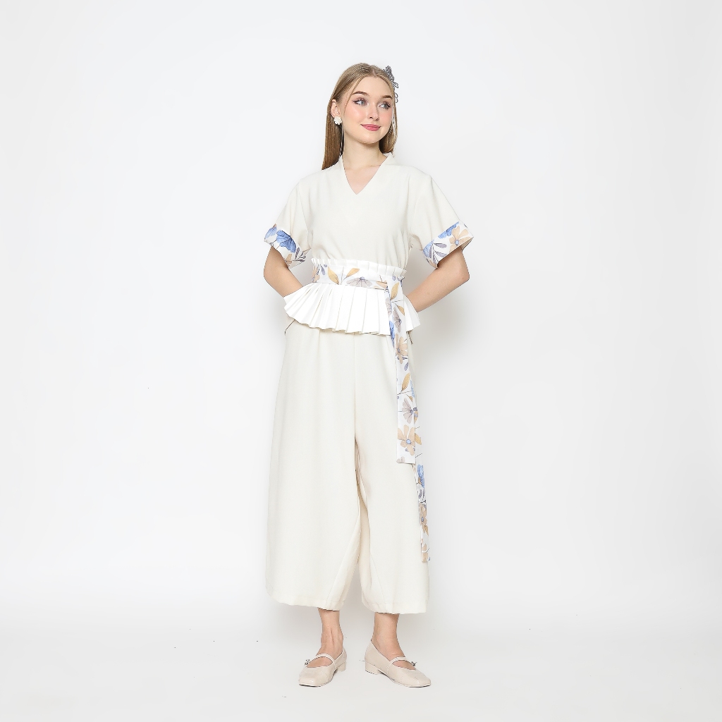 Nona Rona - Myra Jumpsuit White