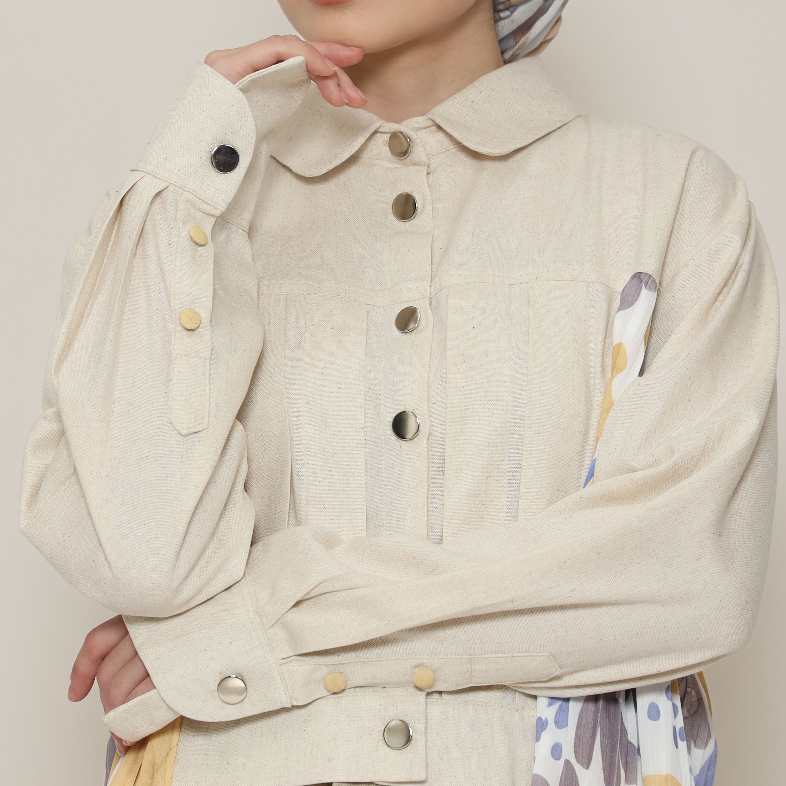 Nona Rona Carol Pleats Jacket