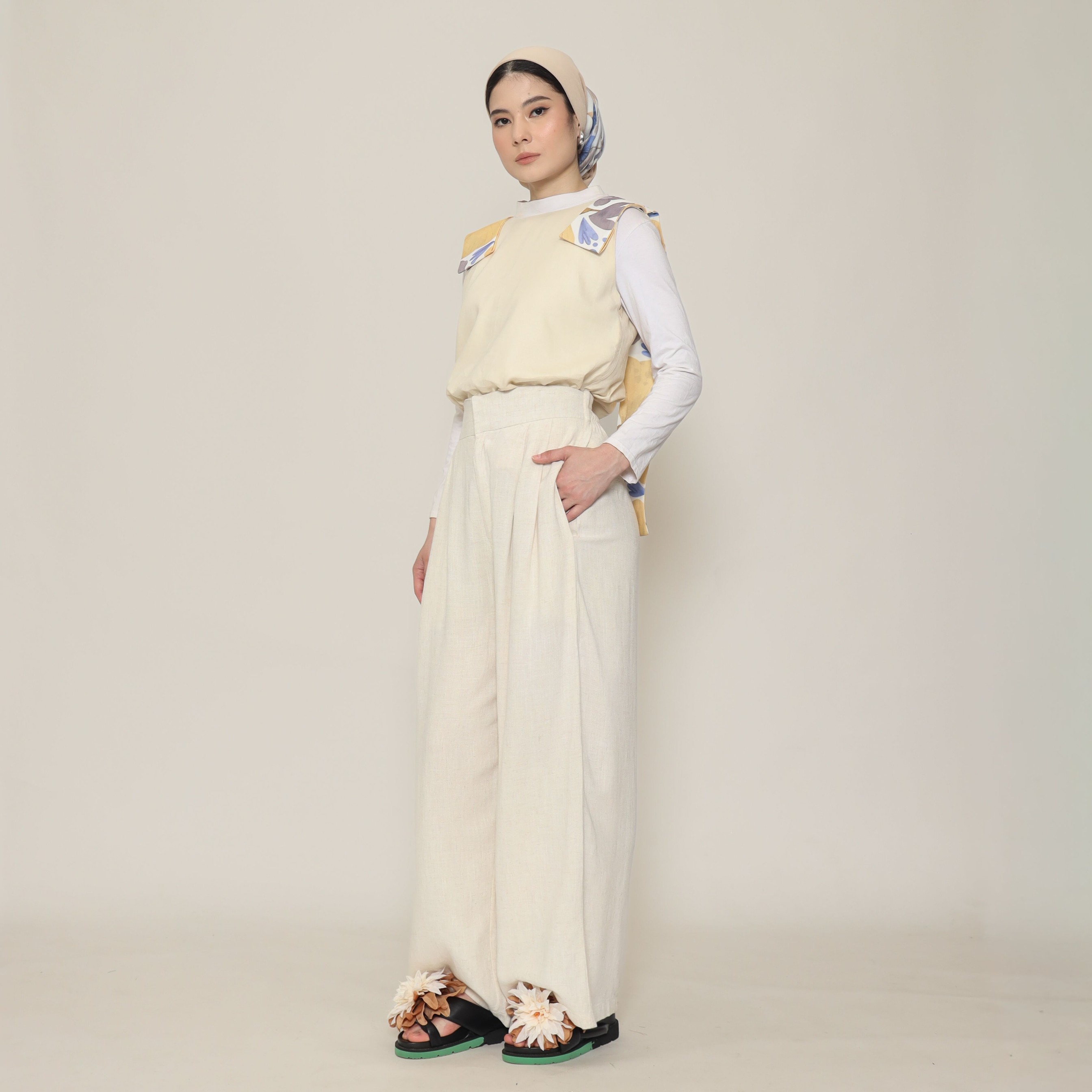 Nona Rona Aster Pant Beige