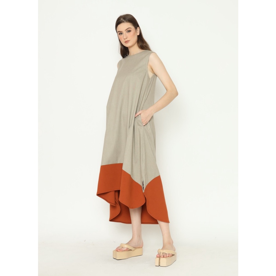 Nona Rona x Milcah - Ronde Dress Beige