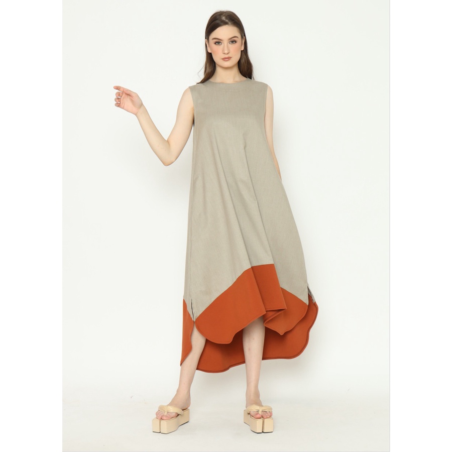 Nona Rona x Milcah - Ronde Dress Beige