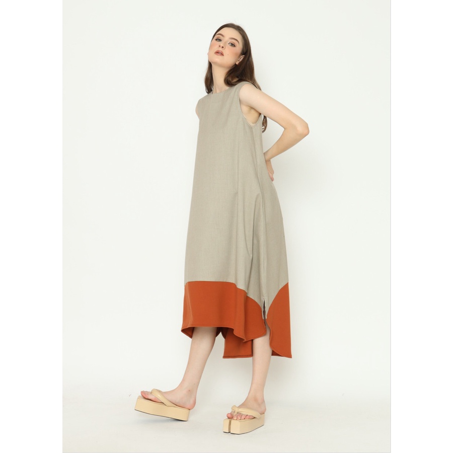 Nona Rona x Milcah - Ronde Dress Beige