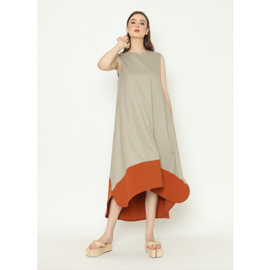 Nona Rona x Milcah - Ronde Dress Beige