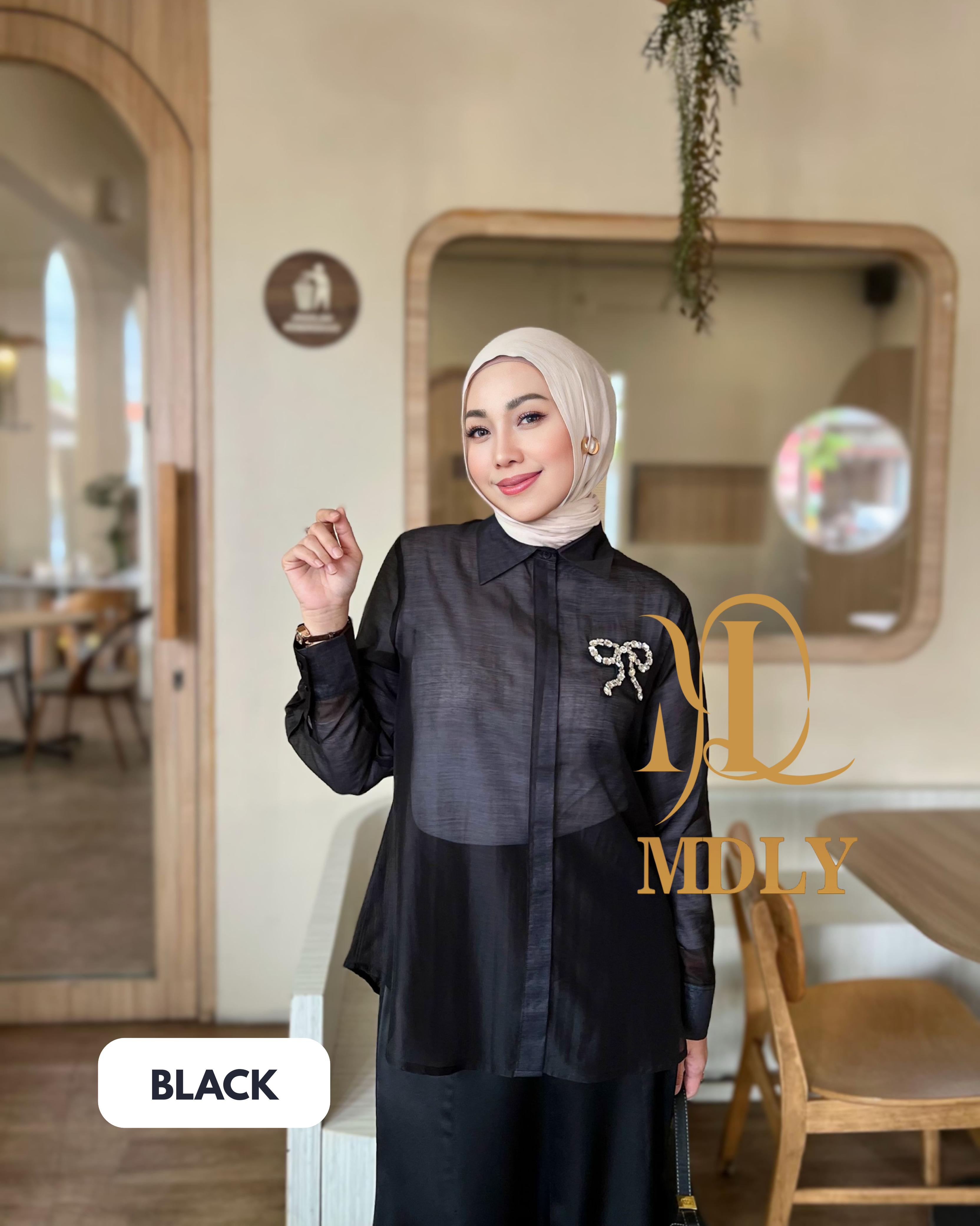 Bowee Sheer Shirt by MDLY