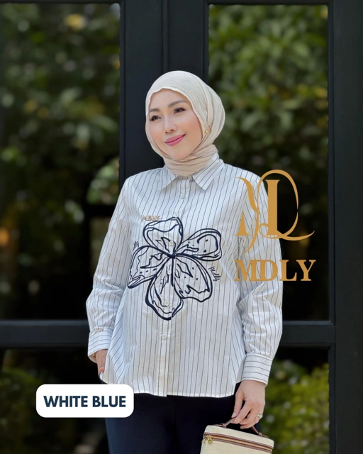 Image of Fleur Embroidery Stripes Set New Collection by MDLY