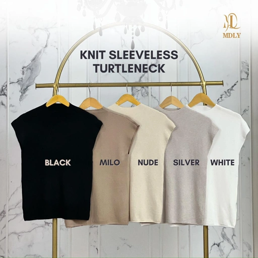 Image of Knit Sleeveless TurtleNeck by MDLY
