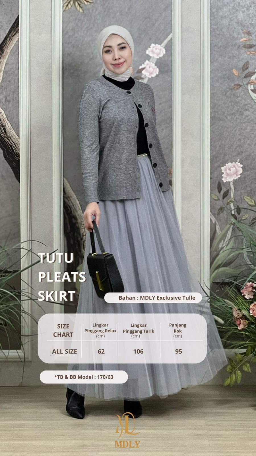 TUTU PLEATS SKIRT PREMIUM (M-330-7)