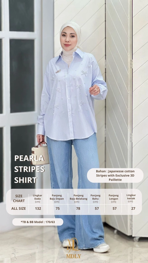 Image of Pearla Stripe Shirt New Shirt Collection by MDLY