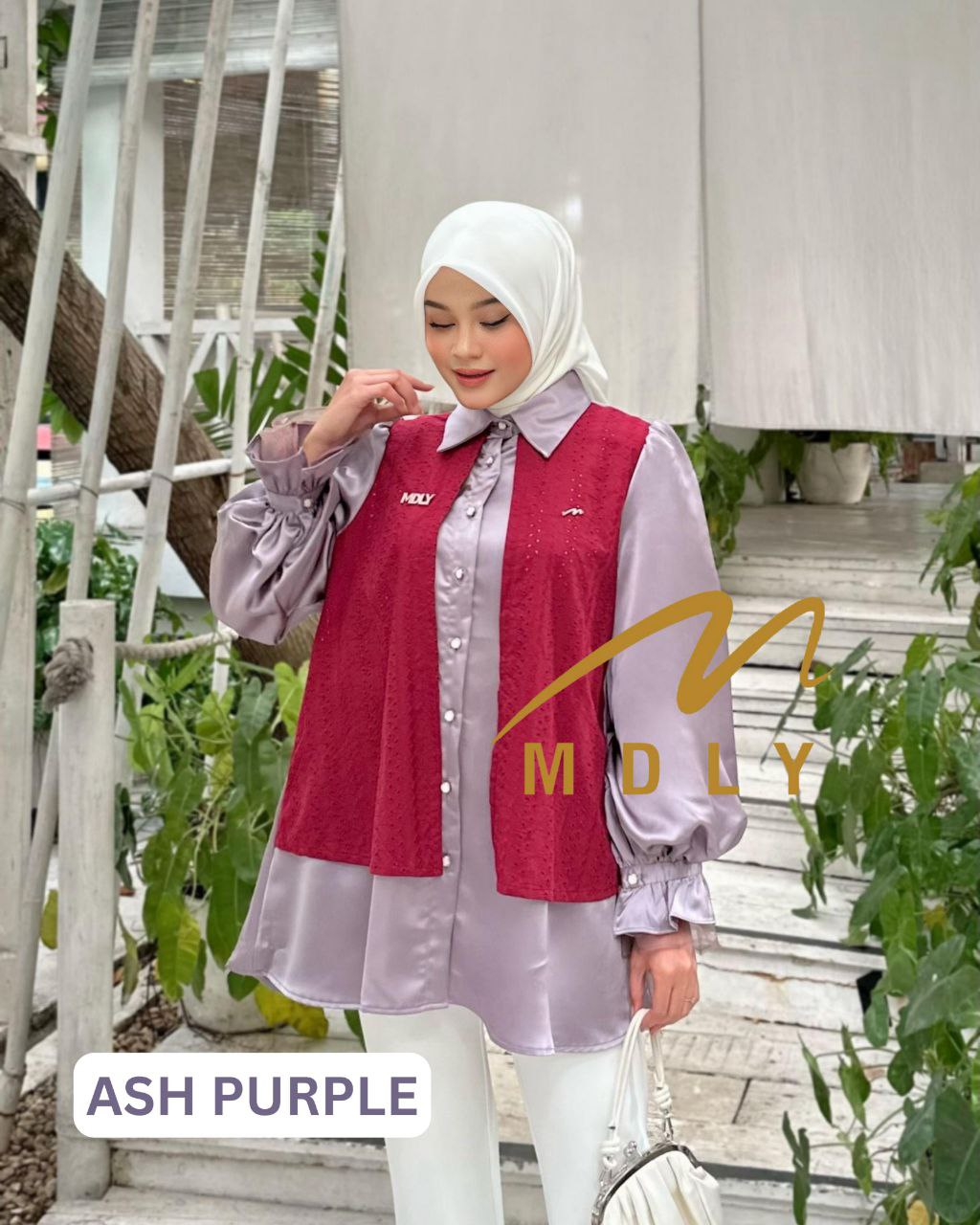 MDLY baju atasan kemeja wanita Youraa Shirt by Mdly