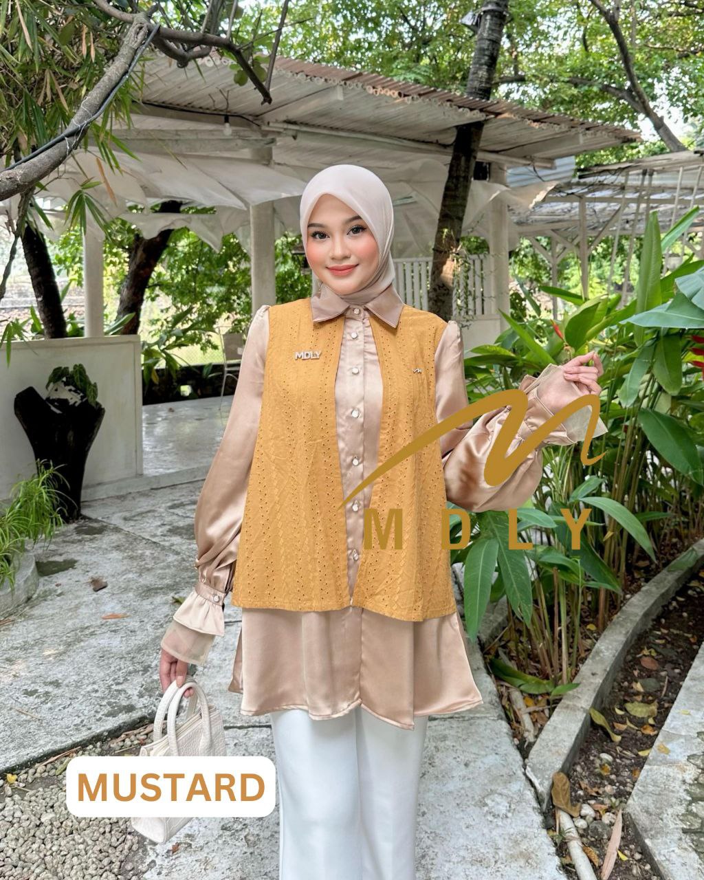 MDLY baju atasan kemeja wanita Youraa Shirt by Mdly