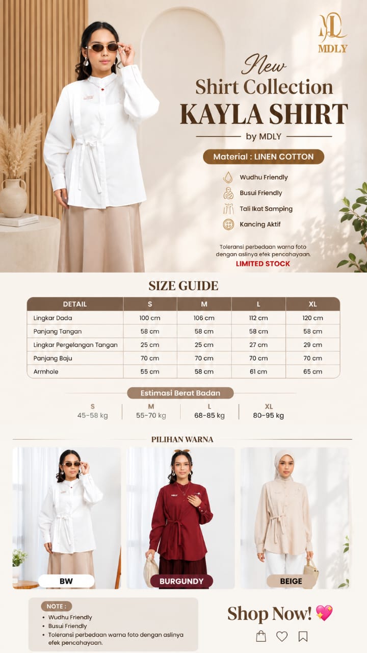 Kayla Shirt Collection by MDLY