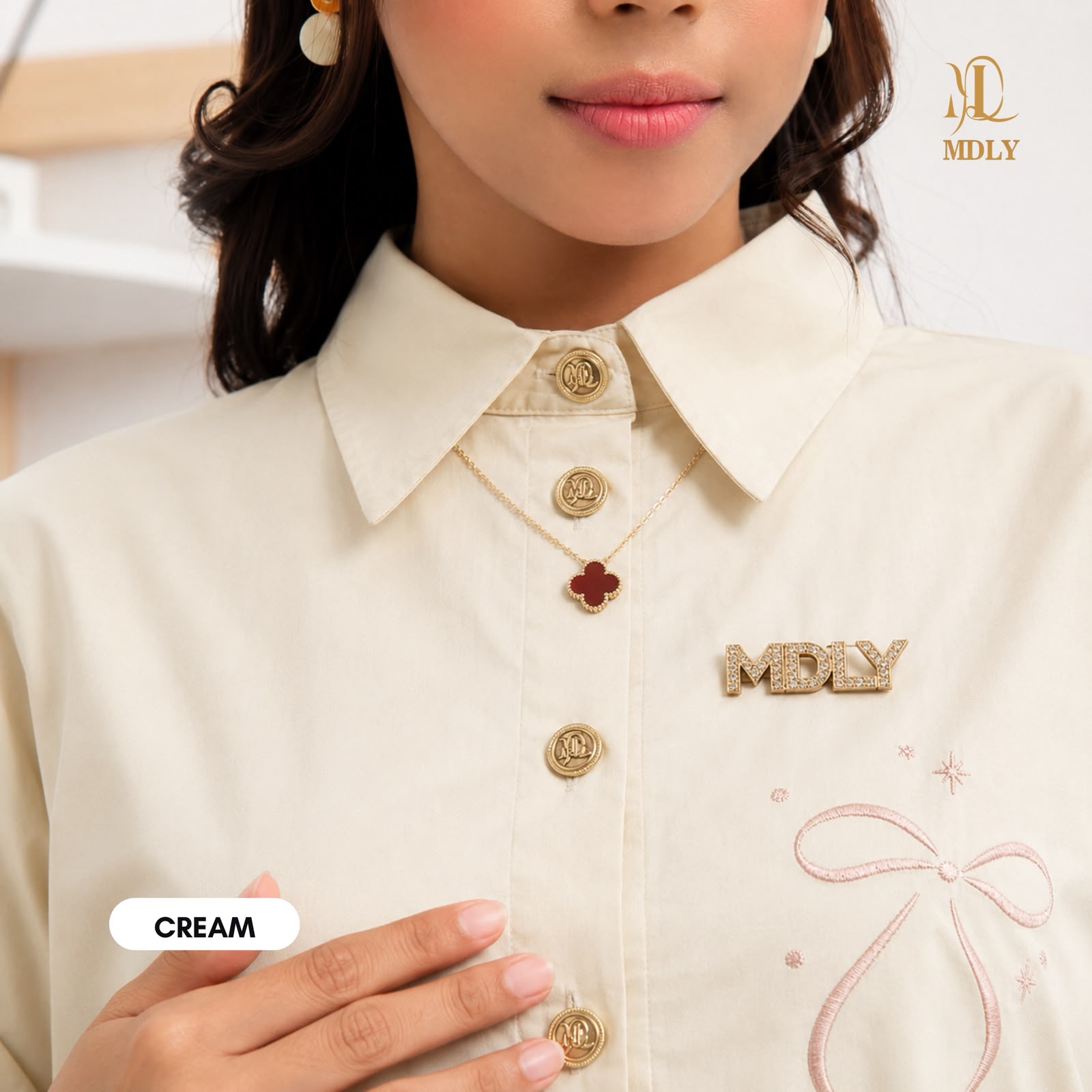 Fany Embroidery Shirt by MDLY