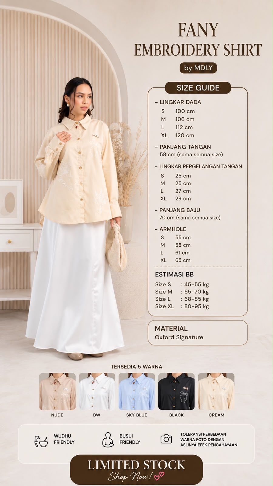 Fany Embroidery Shirt by MDLY