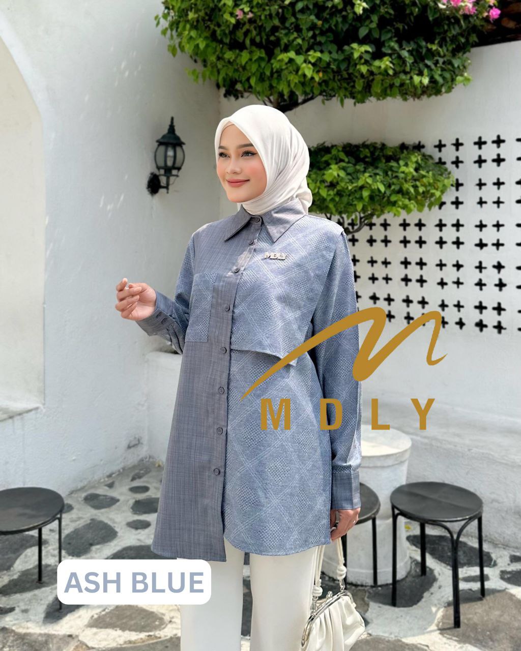MDLY baju kemeja atasan Aeryn Shirt by Mdly