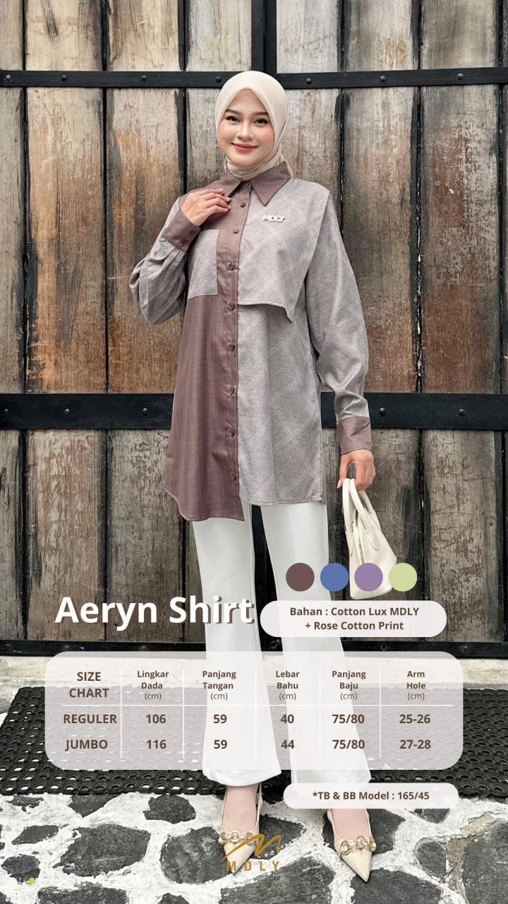 MDLY baju kemeja atasan Aeryn Shirt by Mdly