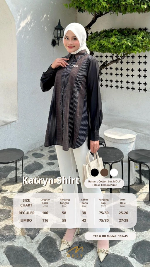 MDLY baju kemeja atasan Katryn Shirt by Mdly