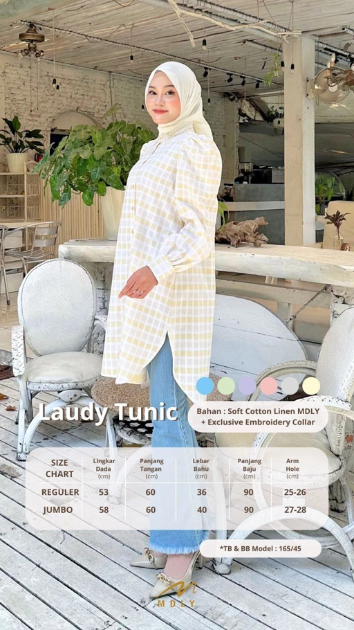 MDLY baju atasan tunik wanita Laudy Tunic by Mdly