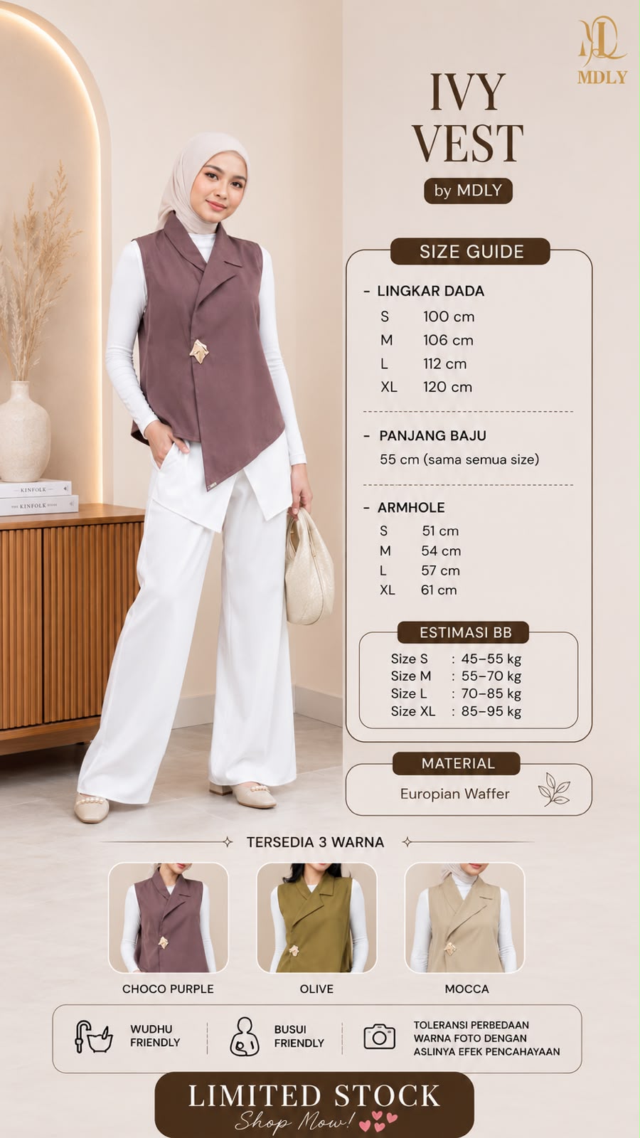 Ivy Vest Collection by MDLY