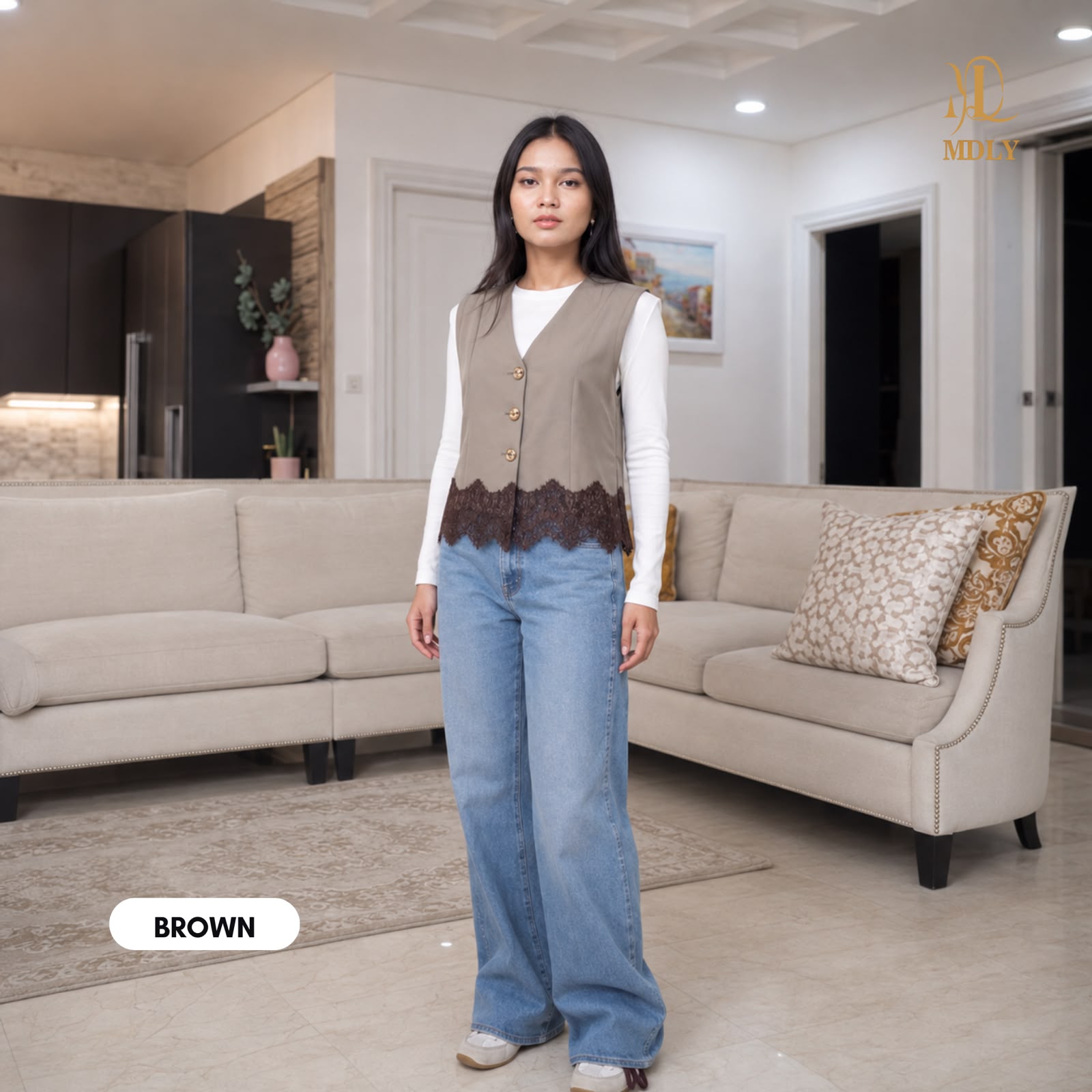 Viona Lace Vest by MDLY