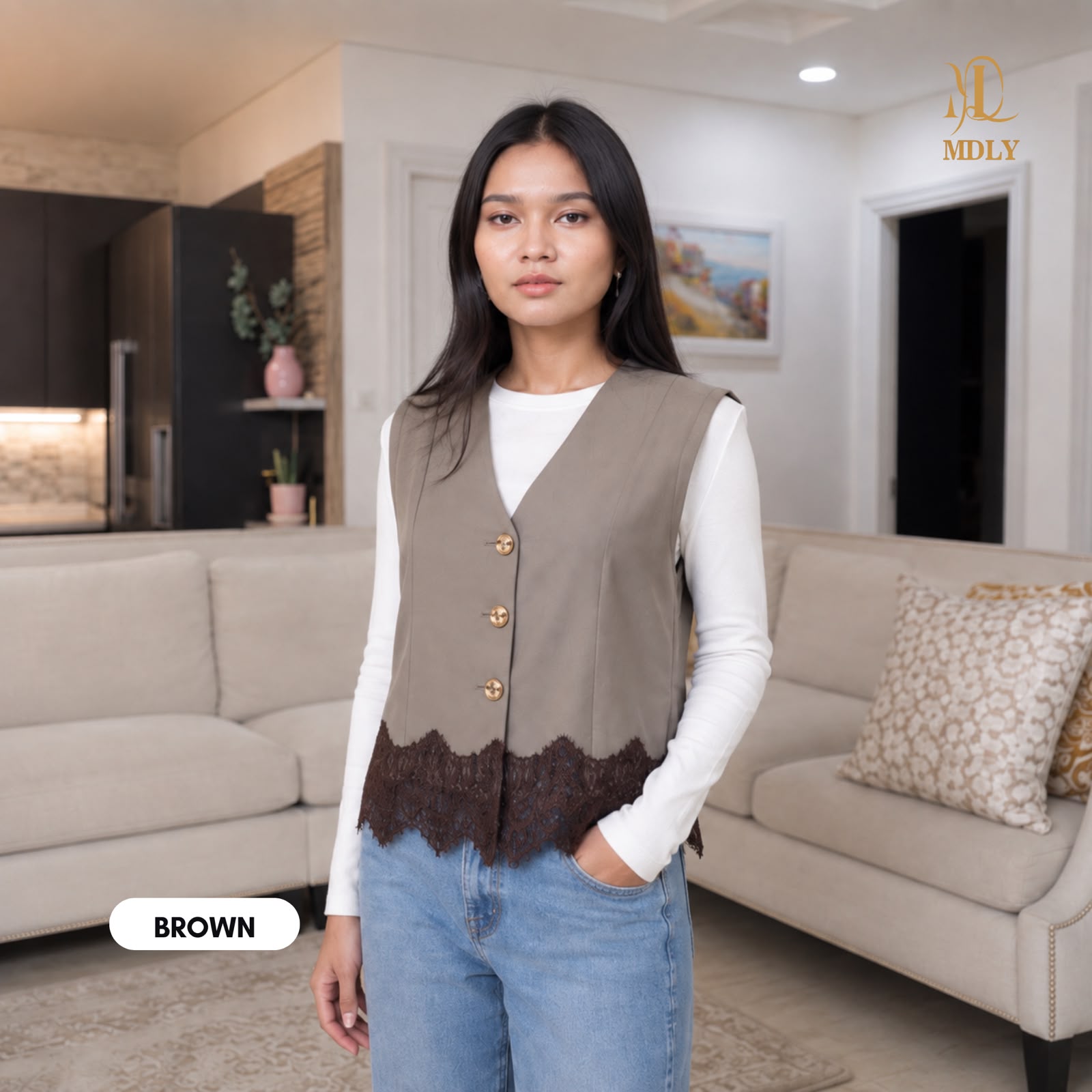 Viona Lace Vest by MDLY