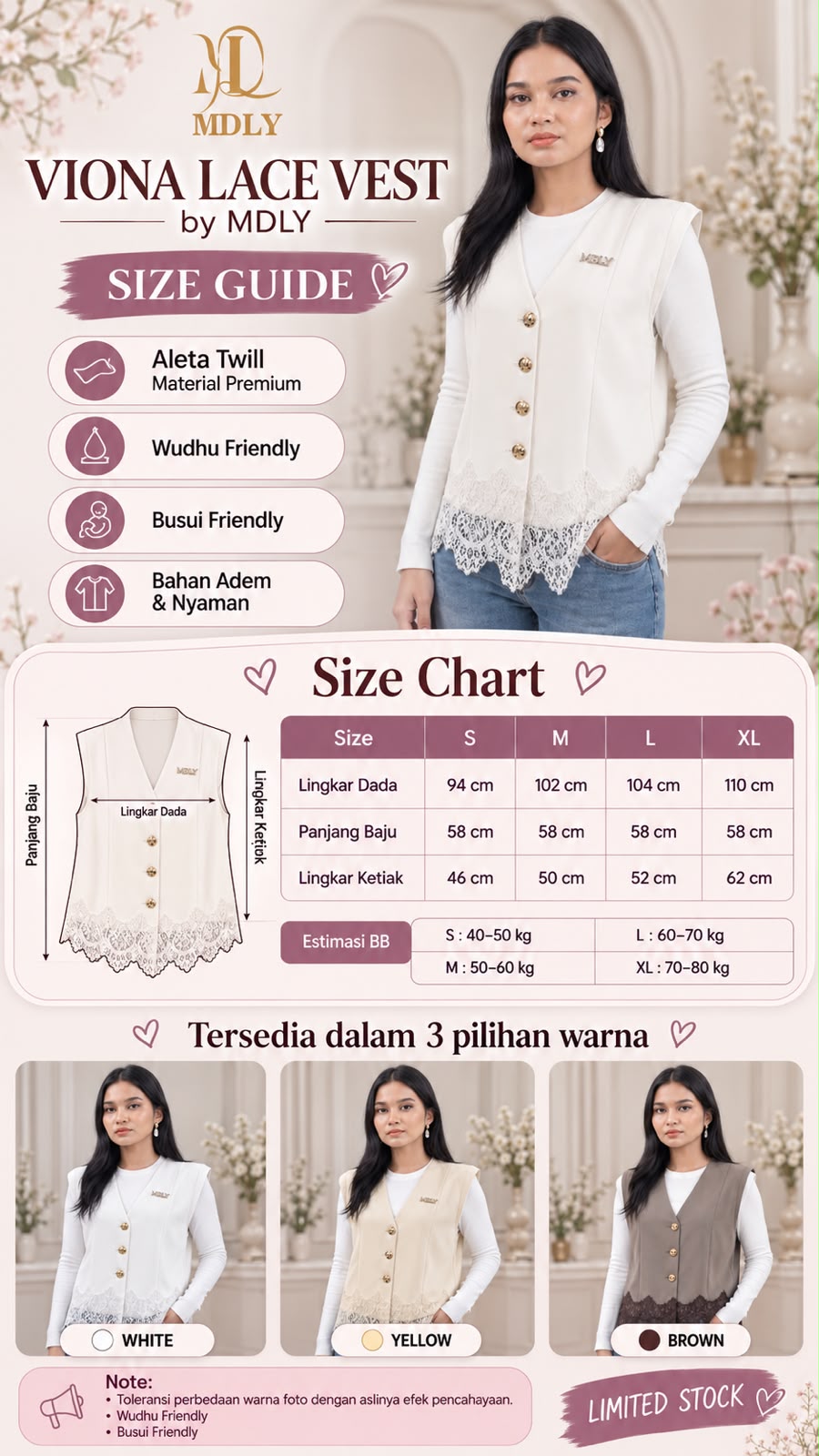 Viona Lace Vest by MDLY