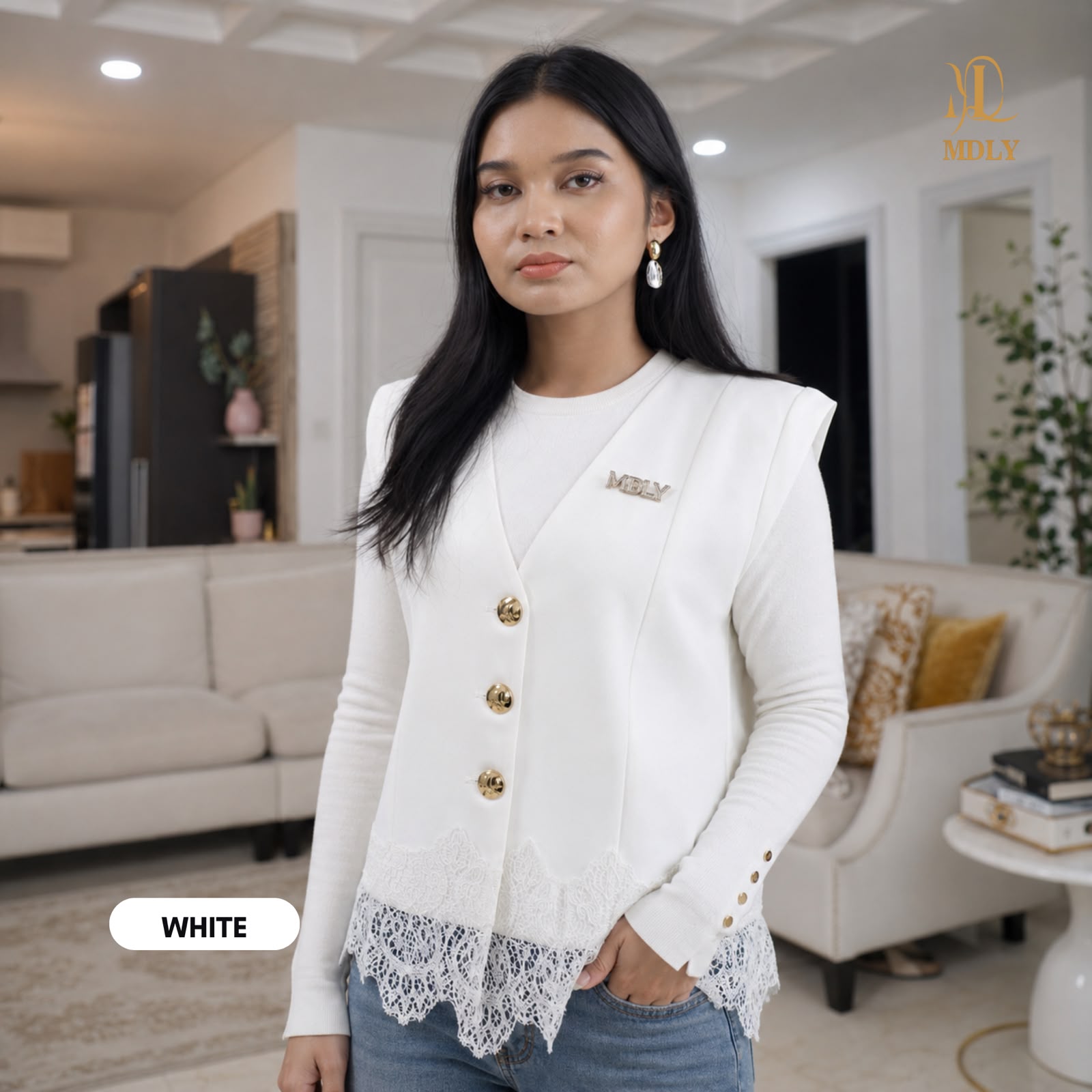 Viona Lace Vest by MDLY