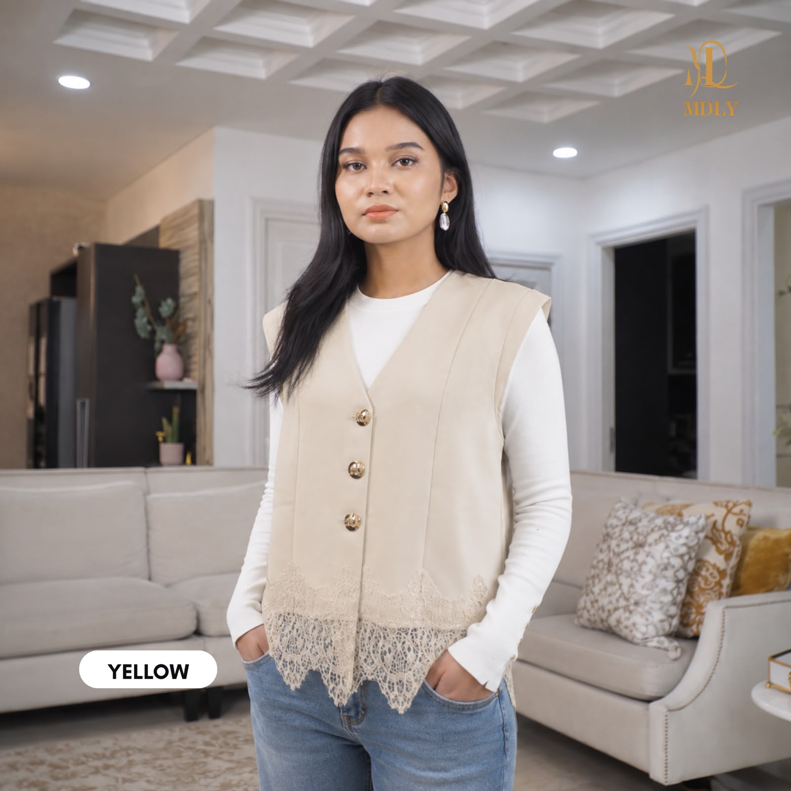 Viona Lace Vest by MDLY