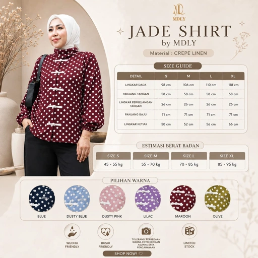 Jade Shirt Collection  BY MDLY