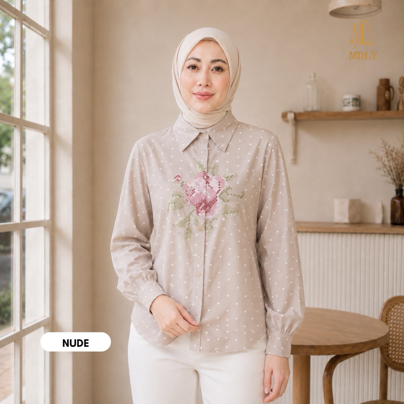 Fleur Polka Shirt Collection by MDLY
