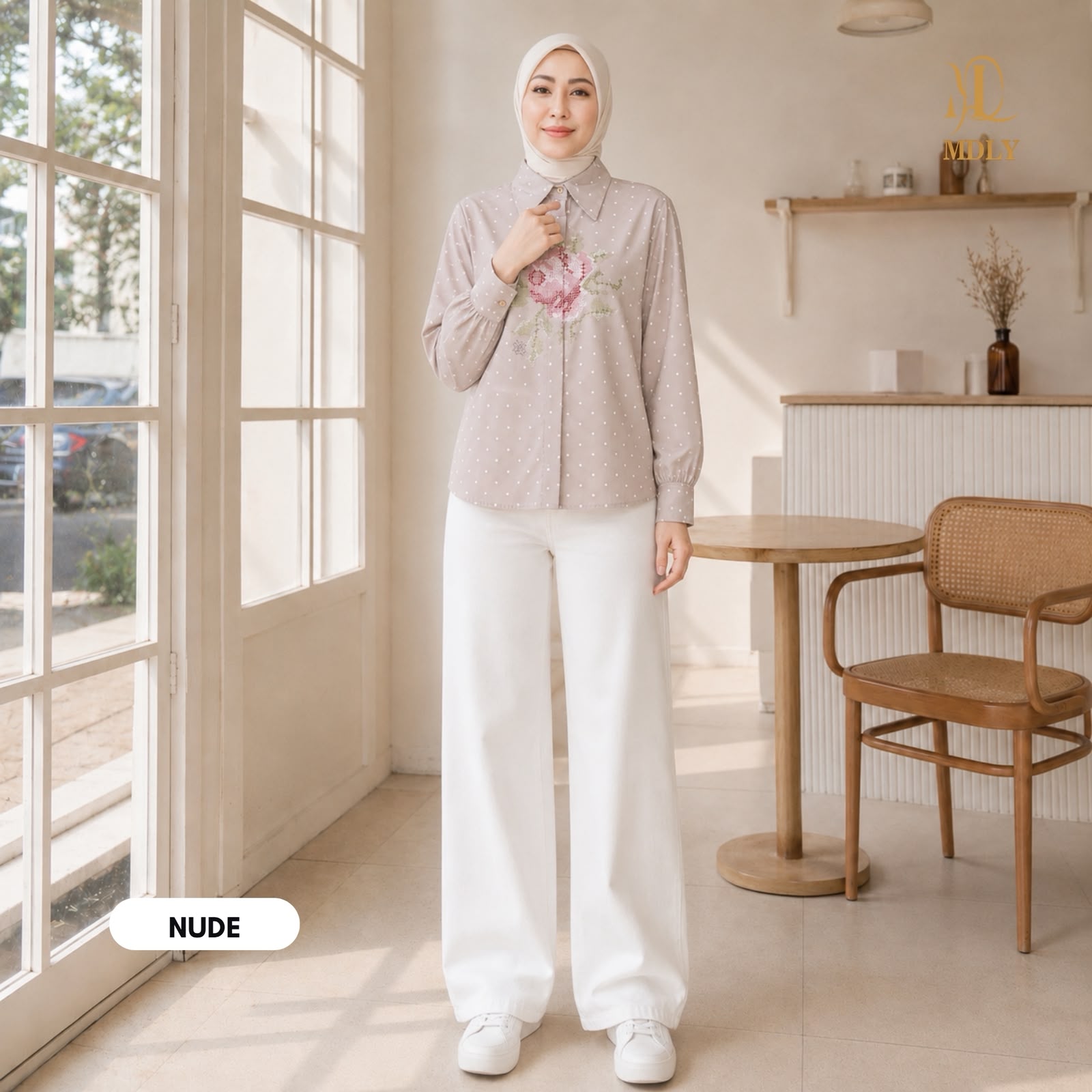 Fleur Polka Shirt Collection by MDLY
