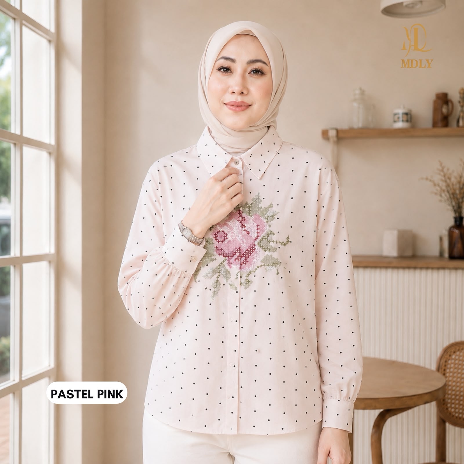 Fleur Polka Shirt Collection by MDLY