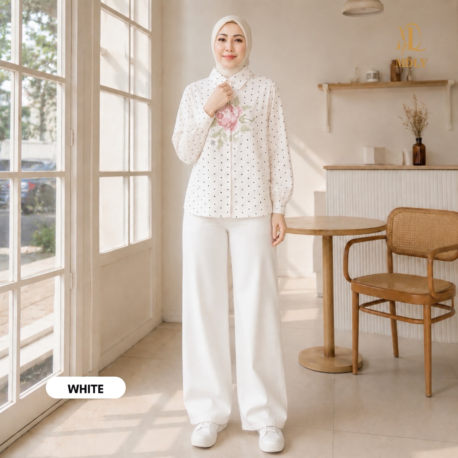 Fleur Polka Shirt Collection by MDLY