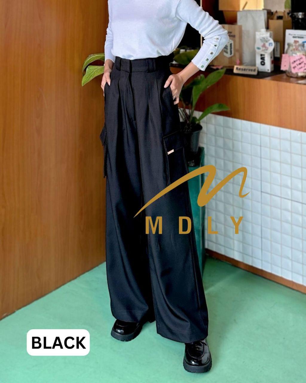 172-5 MDLY Celana panjang wanita Bree Cullote Cargo Pants by MDLY Nyaman Baggy