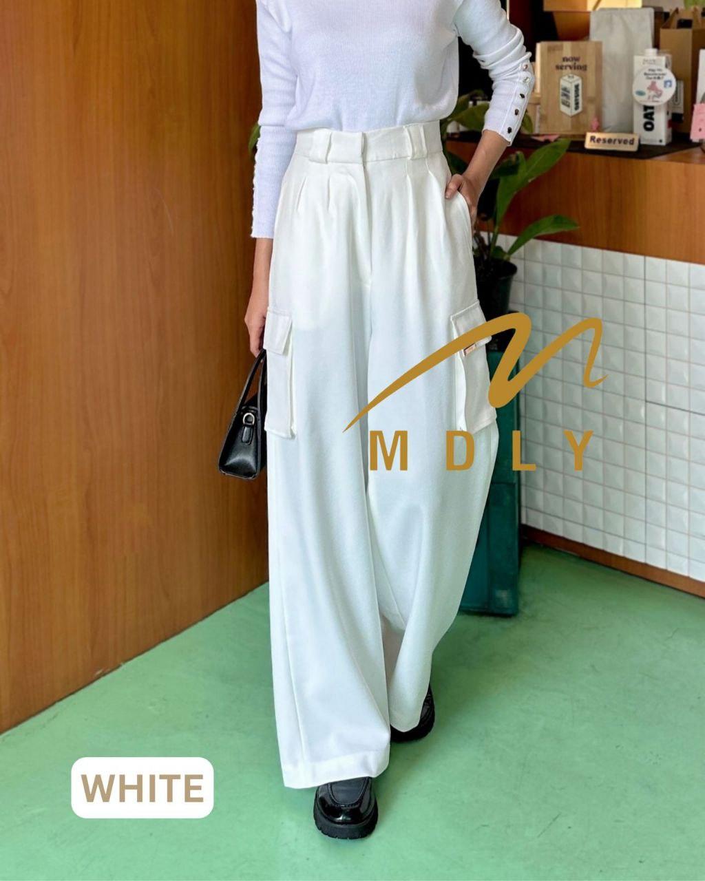 172-5 MDLY Celana panjang wanita Bree Cullote Cargo Pants by MDLY Nyaman Baggy