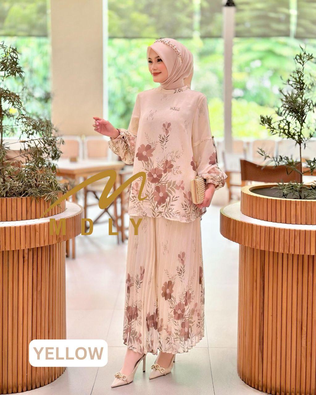 Youzee Set by MDLY Baju Setelan Muslim Wanita One Set Baju atasan dan Rok