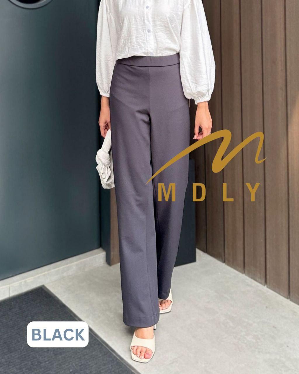 201-5 MDLY Celana panjang wanita kain Neira Pants by Mdly Nyaman Stretch