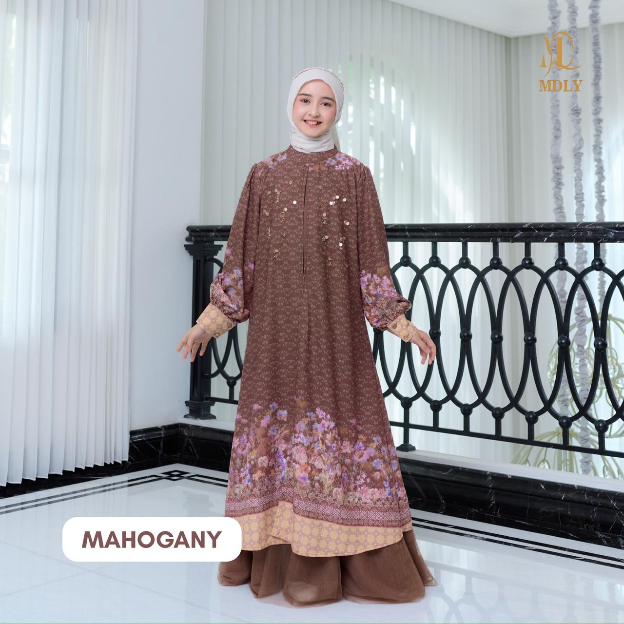 MDLY Ruya Sarimbit Series Gamis Koko Dewasa Anak Lengan Panjang Pendek Raya Lebaran