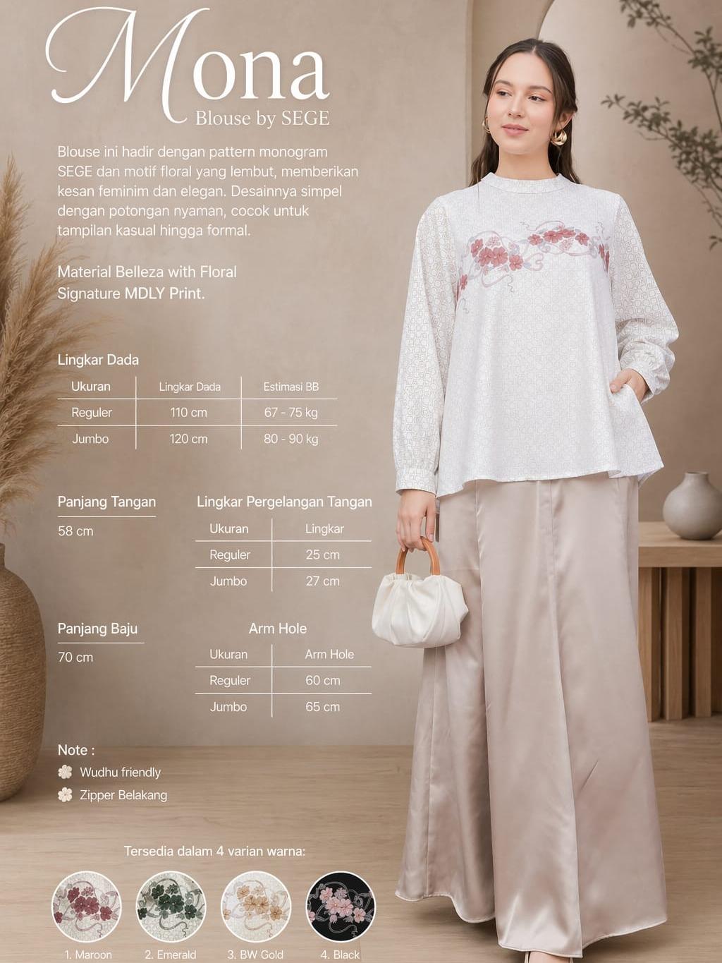 The Mona Blouse Collection by SEGE