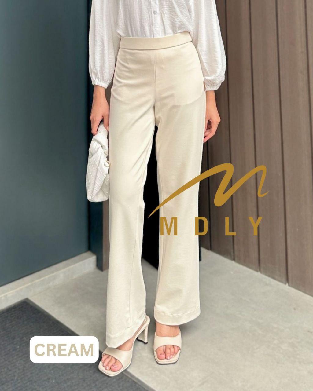 201-5 MDLY Celana panjang wanita kain Neira Pants by Mdly Nyaman Stretch