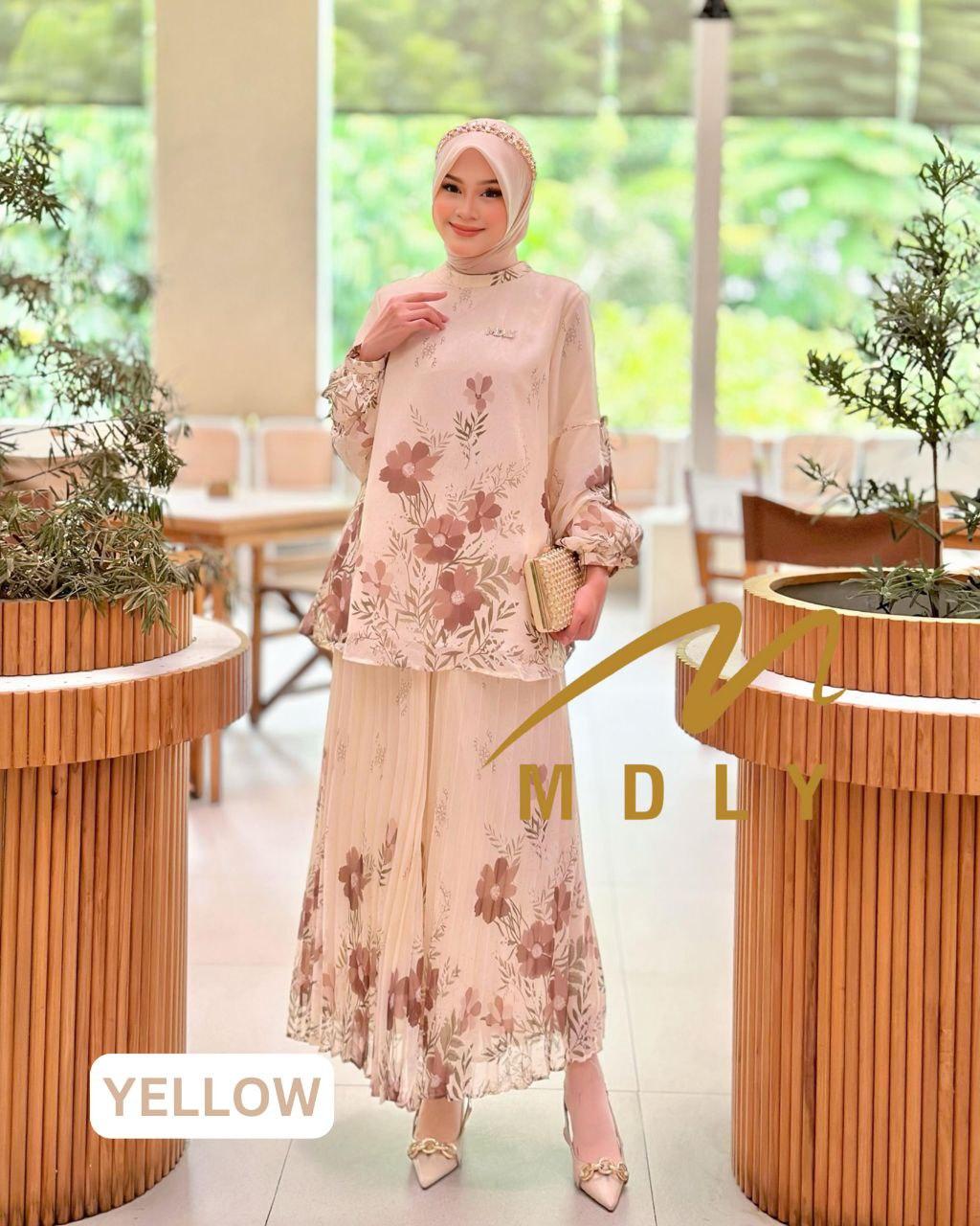 Youzee Set by MDLY Baju Setelan Muslim Wanita One Set Baju atasan dan Rok