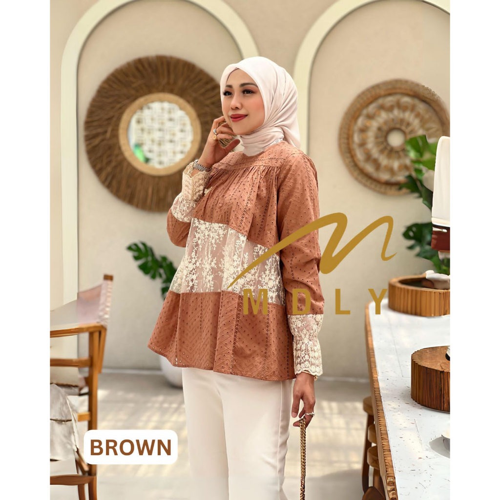 107-5 - Namia Blouse By MDLY - Embroidery Cotton